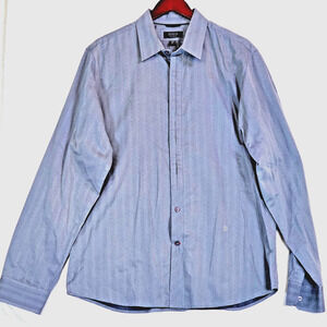 Guess Los Angeles Mens Shirt Size XL Button Down Long Sleeve GL Logo 100% Cotton